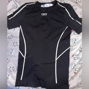 Off White Ribbed Shirt